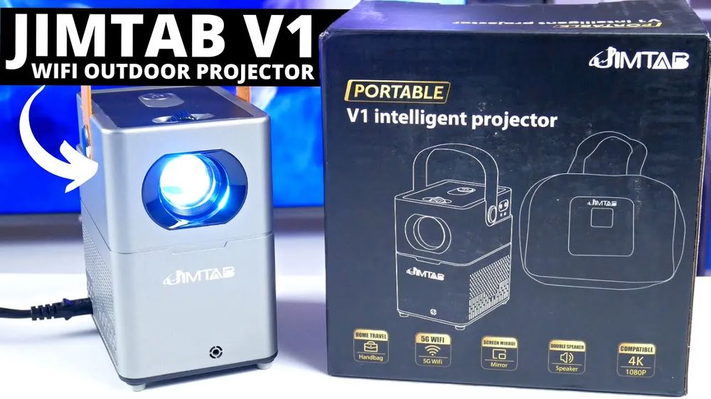 Is This A Good Projector For Outdoor? JIMTAB V1 REVIEW