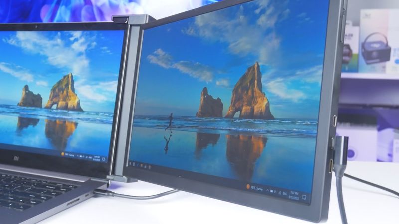 The LARGEST But Still PORTABLE Triple Monitor! FQQ S20 REVIEW