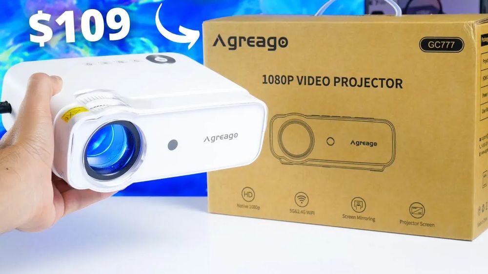 This $109 Projector May Surprise You! Agreago GC777 REVIEW