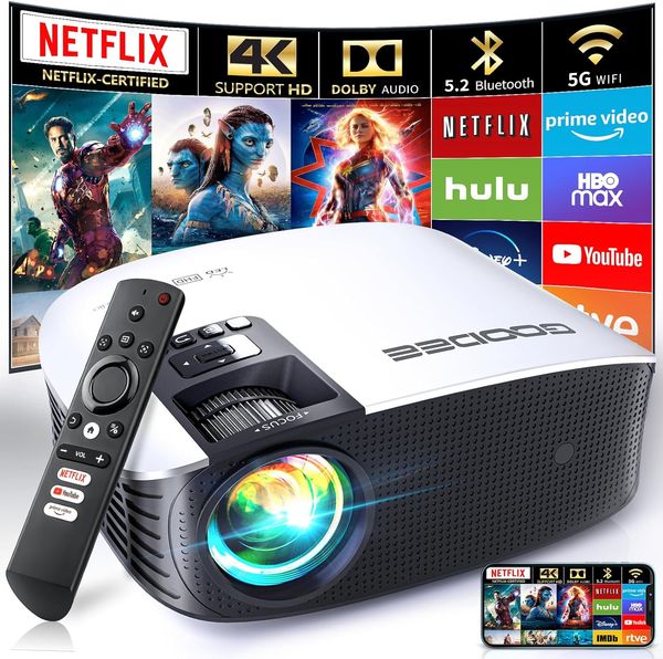 GooDee YG600-Movin Smart Projector - Amazon Prime