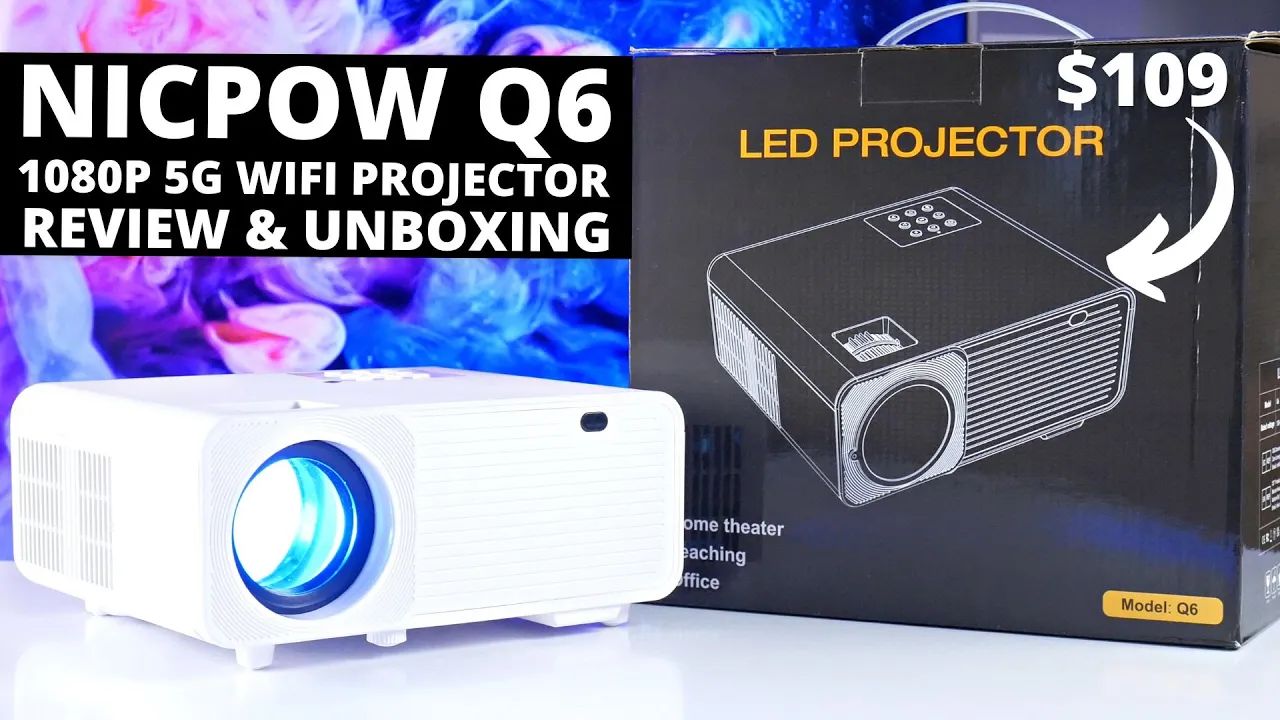 Is a $100 Projector Good For a Family Movie Night? NICPOW Q6 REVIEW