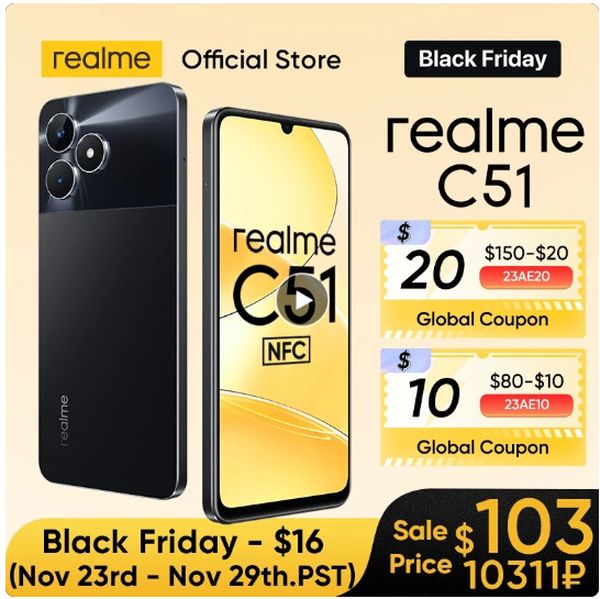 realme C51 - Aliexpress - BLACK FRIDAY SALE!