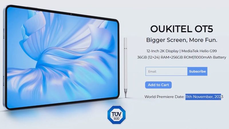 Tablets Are Getting Bigger and Better! Oukitel OT5 PREVIEW