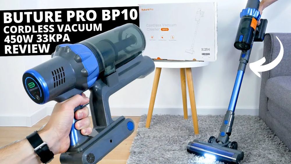 Powerful Cordless Vacuum Cleaner with Auto Mode! Buture Pro BP10 REVIEW