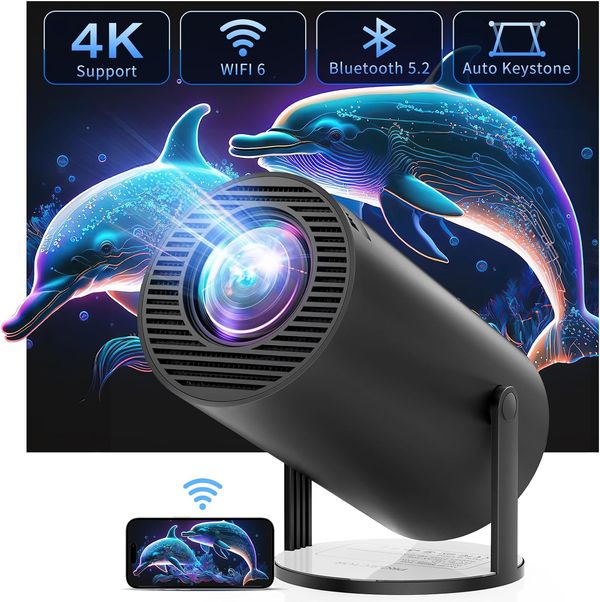 CLOKOWE 4K Mini Projector - Amazon