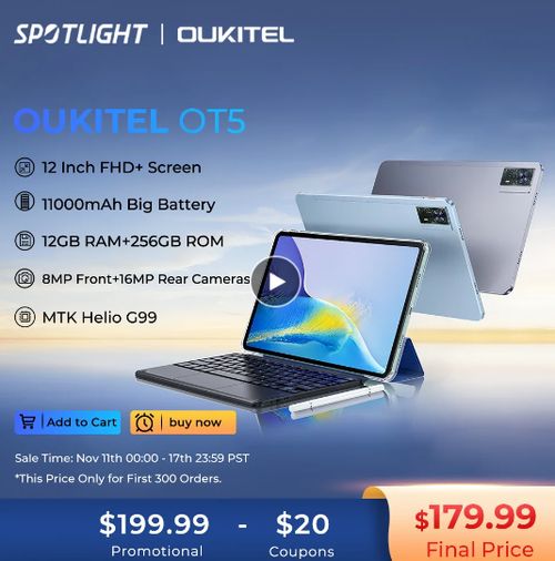 Oukitel OT5 Tablet - WORLD PREMIERE - Aliexpress