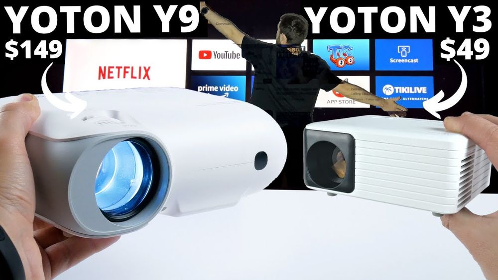 Affordable Smart Projector with Netflix! Yoton Y9 REVIEW