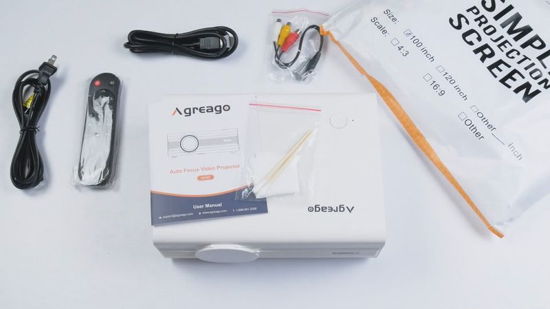 Agreago GC357 REVIEW: The Cheapest Auto Focus/Keystone Projector!
