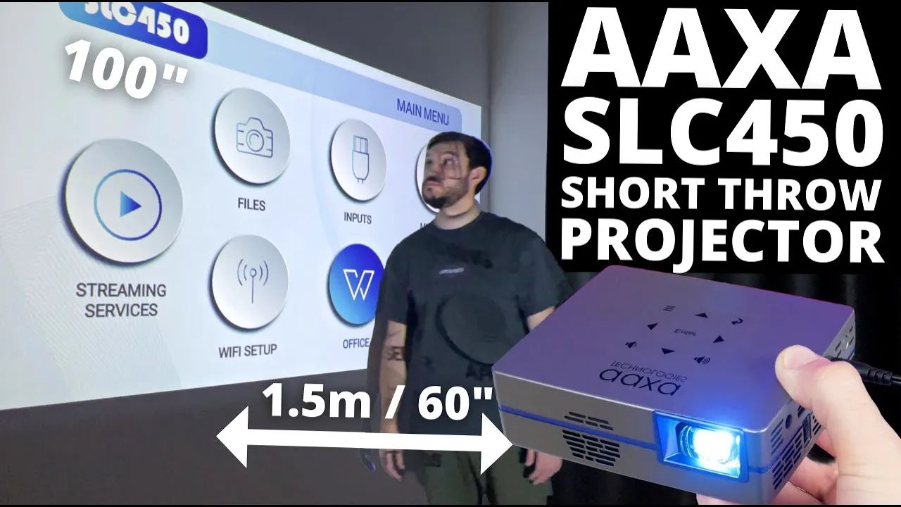 Mini Projector, Large Projection! AAXA SLC450 REVIEW
