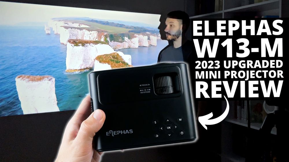 2023 Upgraded Wi-Fi Mini Projector For Home! Elephas W13-M REVIEW