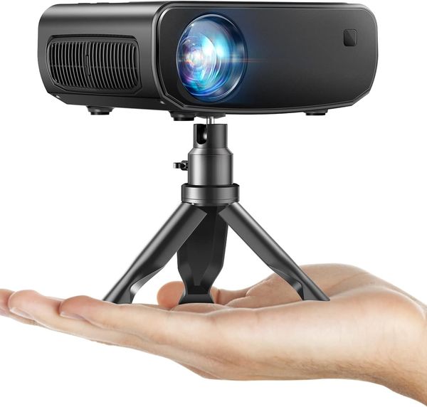ELEPHAS 2023 Upgraded Mini Projector with Tripod & Carry Bag - Amazon