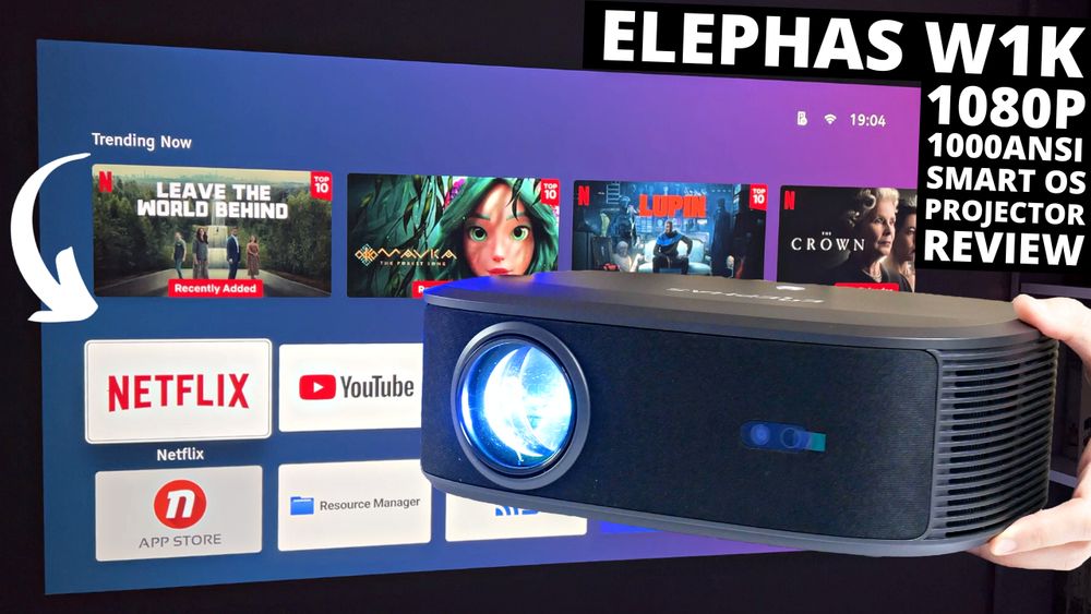 Home Projector with a Smart OS under $250! Elephas W1K REVIEW