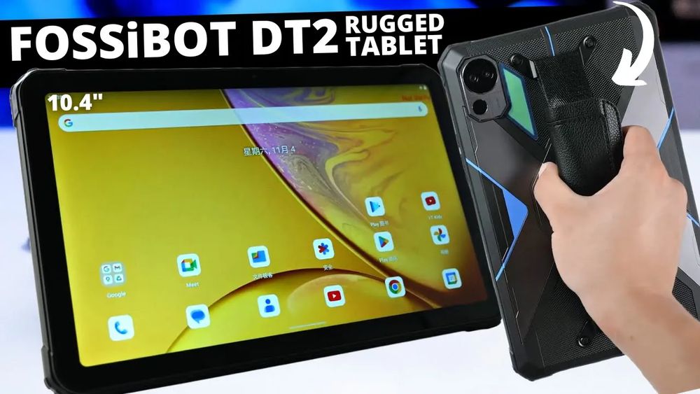Fossibot DT2: Powerful Rugged Tablet with 22000mAh Battery!