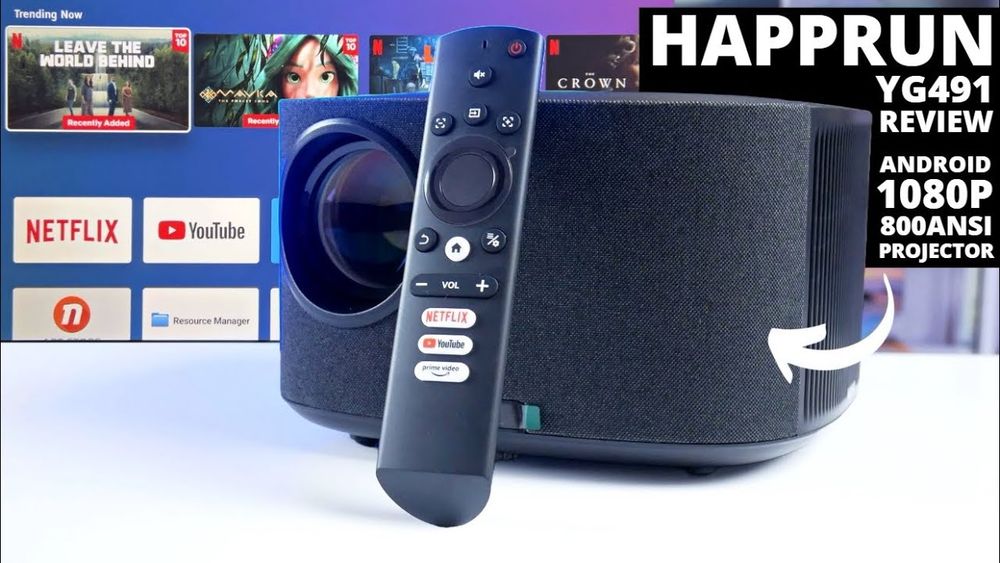 Best Budget Projector for Watching Netflix and YouTube! HAPPRUN YG491 REVIEW