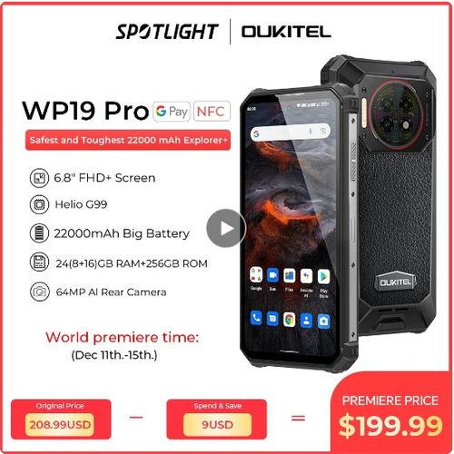 Oukitel WP19 Pro Rugged Phone - Aliexpress