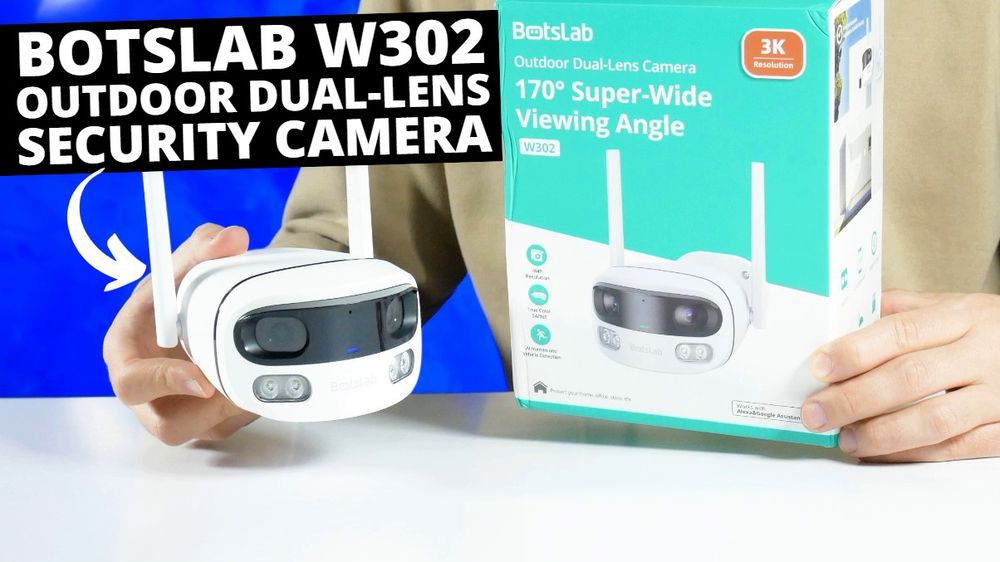 Dual-Lens Security Camera Is Better Than 360-Degree Rotating Camera? Botslab W302 REVIEW