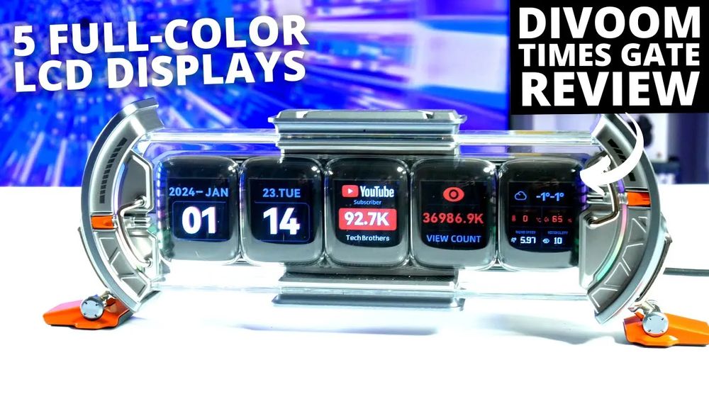 5 Color Displays Show Different Information! Divoom Times Gate REVIEW